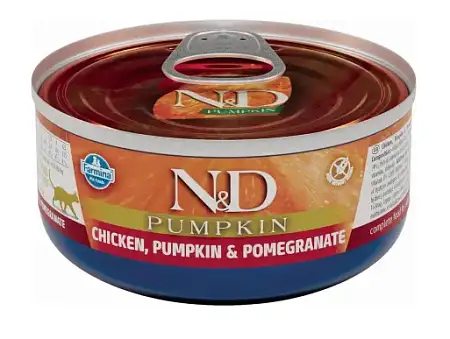 Купить farmina n&d pumpkin консервы для кошек (курица и тыква)