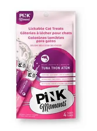 Купить pink moments пюре для кошек для кожи и шерсти тунец с маслом лосося