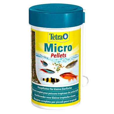 Tetra Micro Pellets корм в пеллетах (шариках) для мелких видов рыб