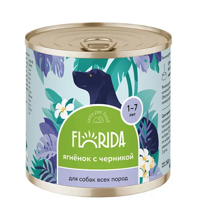 Купить florida консервы для собак "Ягненок с черникой"