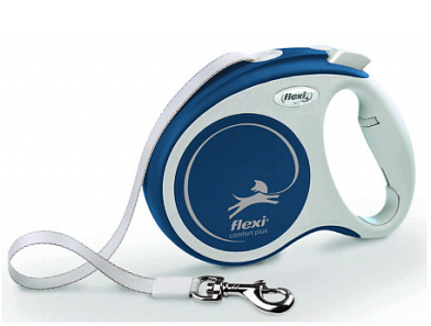 Flexi Comfort Plus рулетка ремень для собак, синяя 