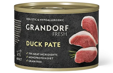 GRANDORF FRESH Консервы для собак паштет из утки
