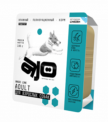 AJO Dog Adult влажный корм для взрослых собак всех пород с курицей (ламистер)