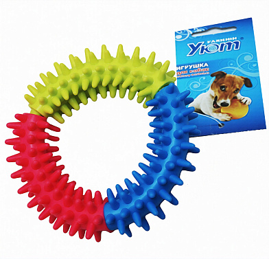 Уют игрушка для собак Кольцо с шипами, винил