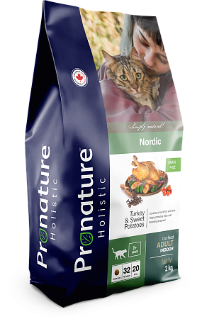 Купить pronature holistic Нордико сухой беззерновой корм для кошек всех возрастов с домашней птицей