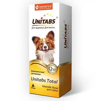 Unitabs Тотал с Q10 для собак