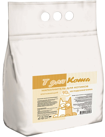 Купить Т для кота наполнитель впитывающий из подсолнечника