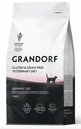 Купить grandorf veterinary diet cat urinary s/o полнорационный диетический сухой корм для кошек при мочекаменной болезни