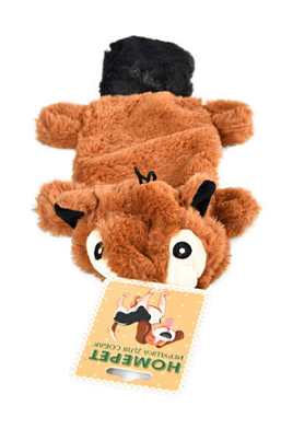 Homepet игрушка для собак бобер, с пищалкой и шуршащим эффектом, плюш