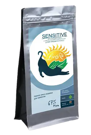 Купить livera sensitive сухой корм для кошек с чувствительным пищеварением индейка с рисом